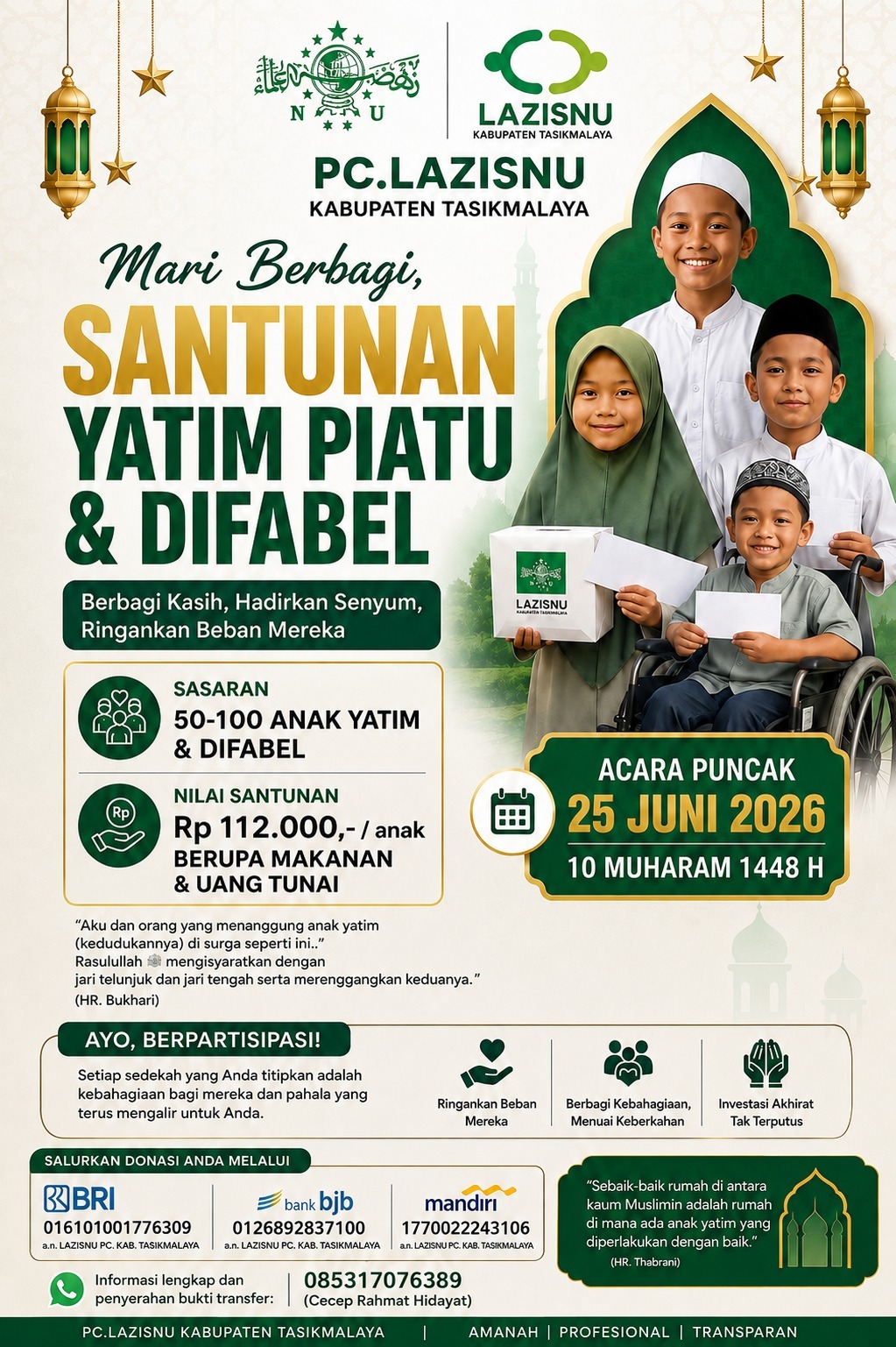 Santunan Yatim Piatu dan Difabel